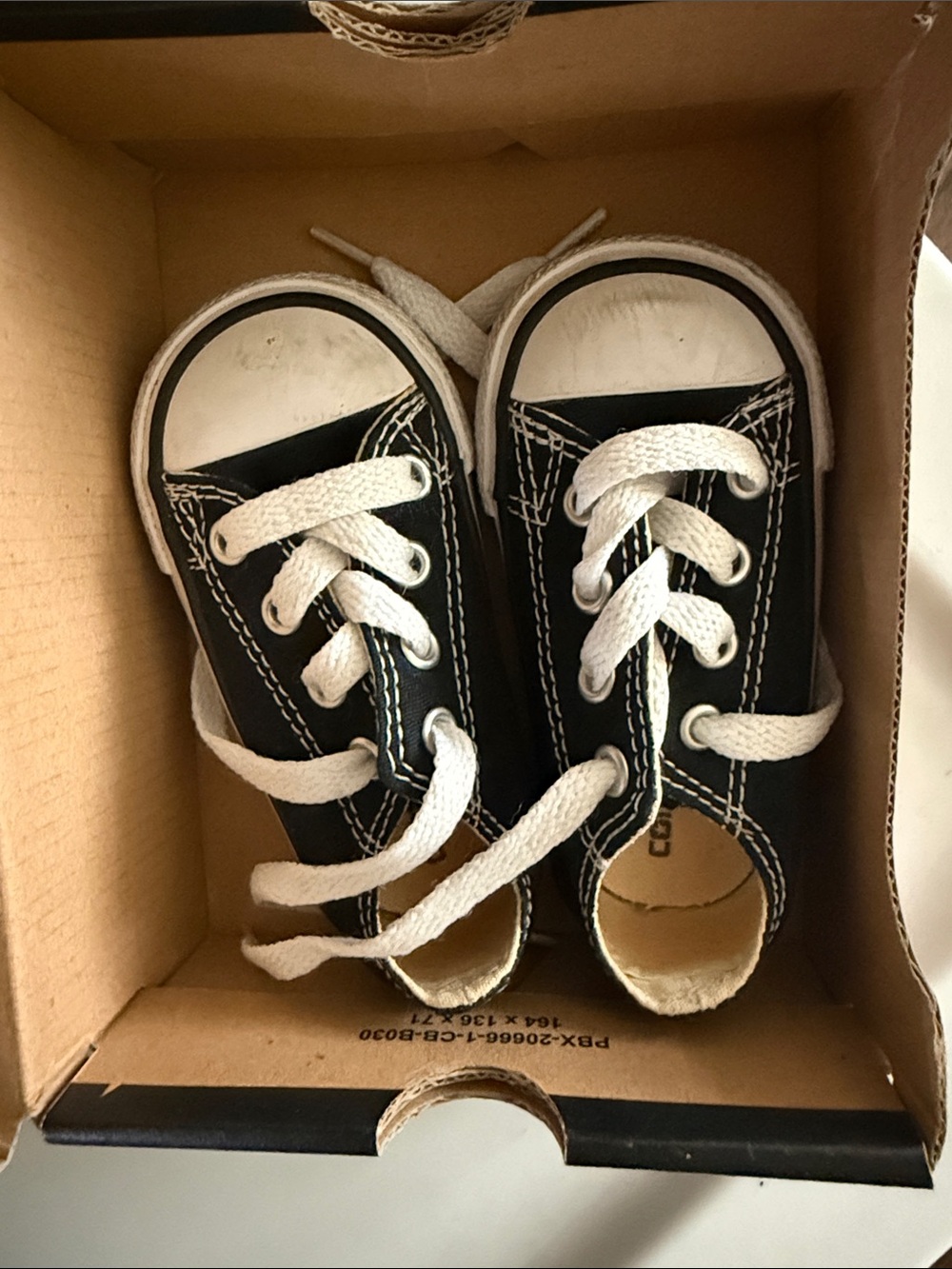 Converse Black and White Kids Canvas Sneakers